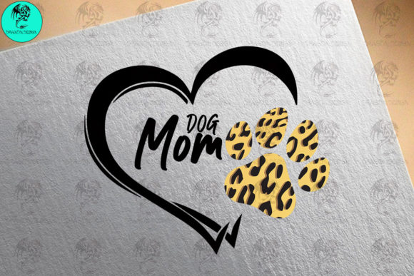 Dog Paw Mom Svg for Crafts and Graphics