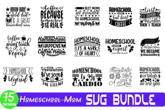 Homeschool Mom Svg Design Bundle