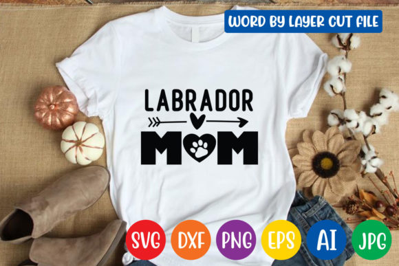 Labrador Mom Svg Design: Graphics for Crafts and Digital Products