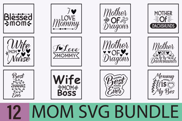 Mom Svg Design for Crafts and Graphics