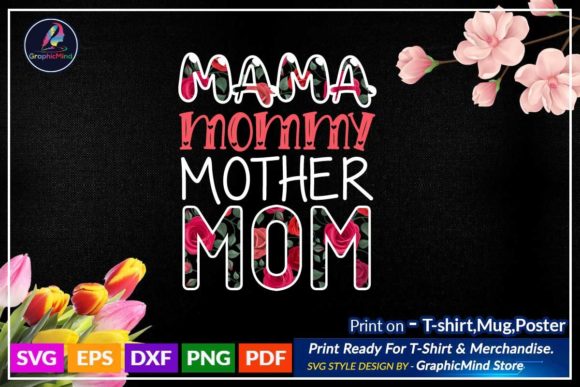Mom Svg T Shirt Sublimation Design